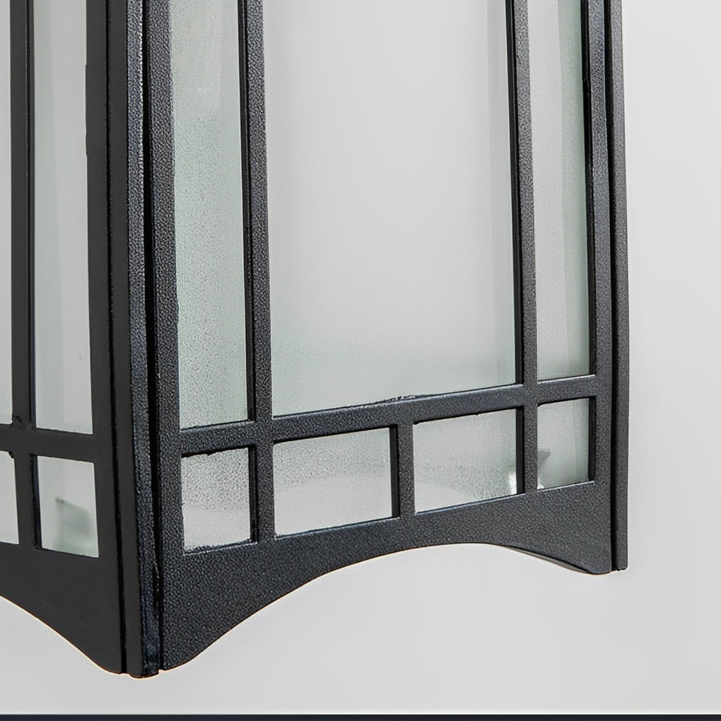 Vintage Retro Solar Outdoor Wall Sconce — Die-Cast Aluminum, LED, IP55, Remote Control, 3000K Warm White, Black / Bronze
