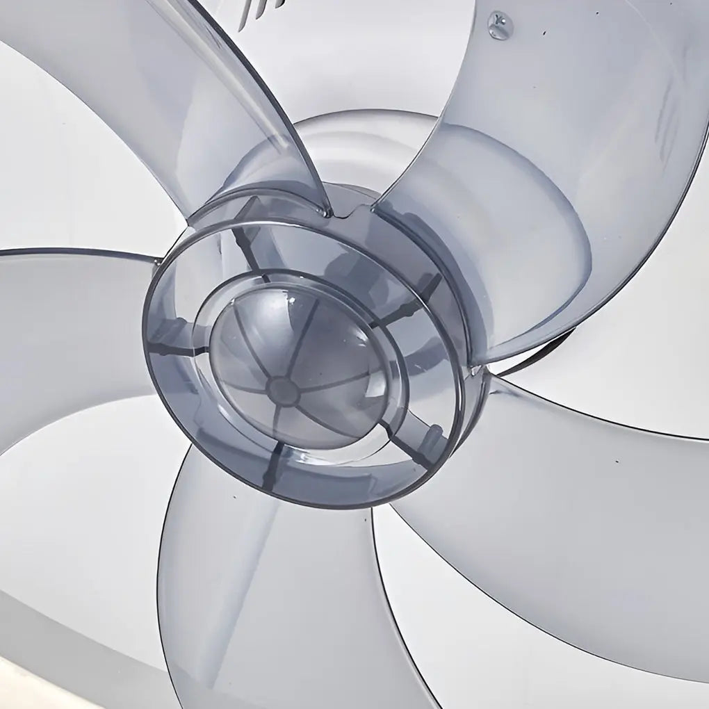Modern Ceiling Fan Light with Round Design, Stepless Dimming, and 360° Rotation Luxe