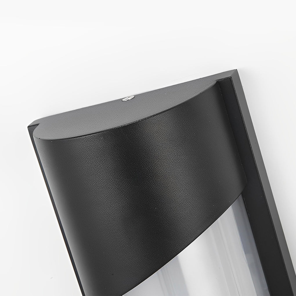 Modern Black Outdoor Wall Sconce — Die-Cast Aluminum, LED, IP55 Waterproof, 3000K