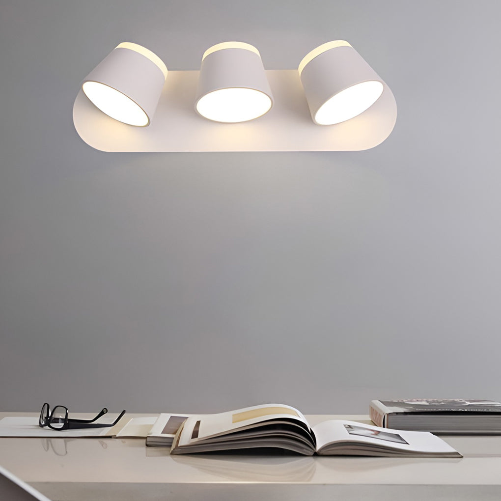 Modern Adjustable Up/Down LED Wall Sconce — Die-Cast Aluminum, Rotatable, 1-, 2-, or 3-Light