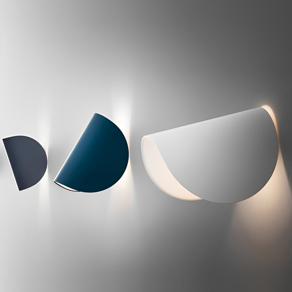 Adjustable Metal LED Wall Sconce — Modern, 4"W × 6"H, White / Black / Red / Blue