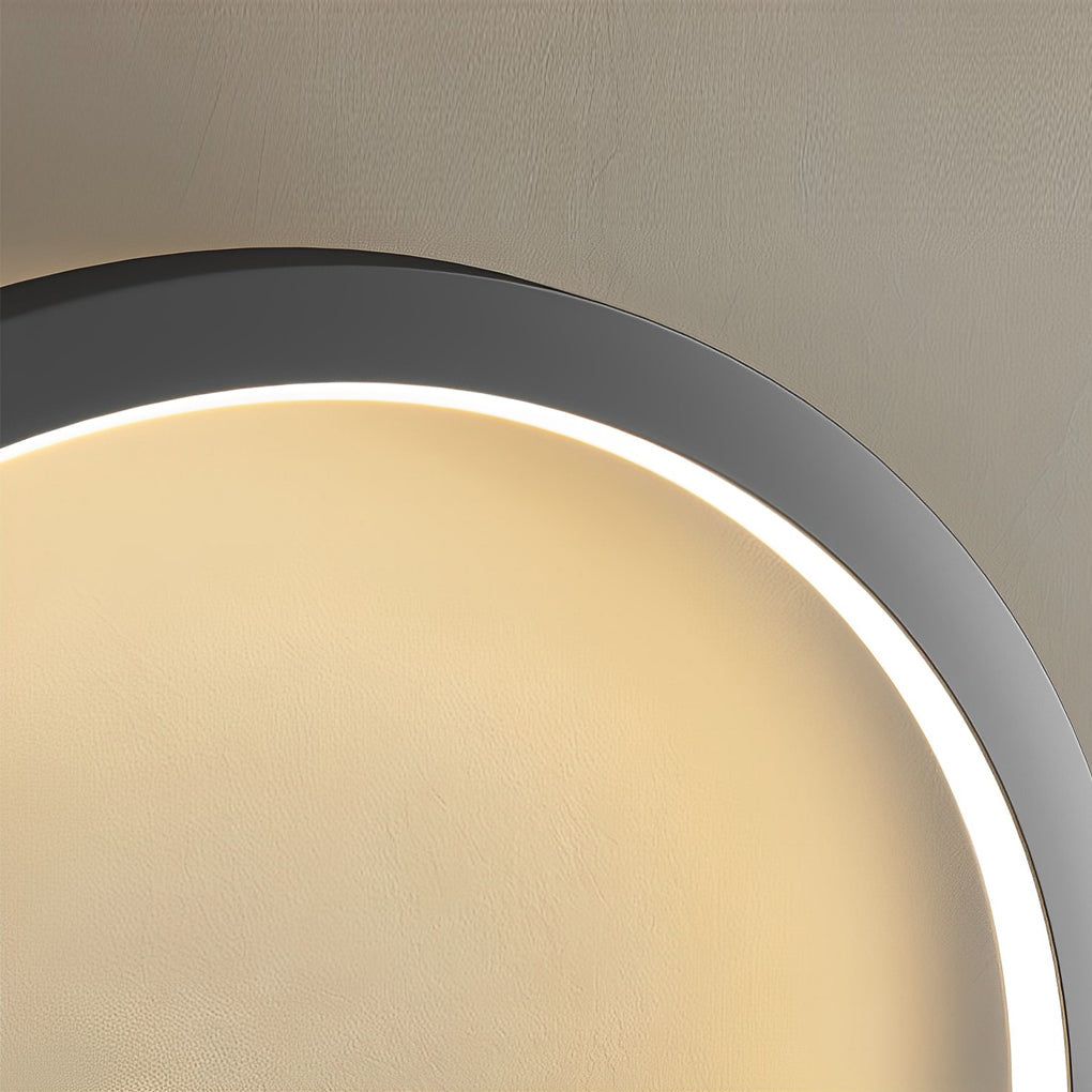 Round Minimalist Wall Sconce — Iron and Acrylic, LED 10W, Stepless Dimming, 3000K–6000K