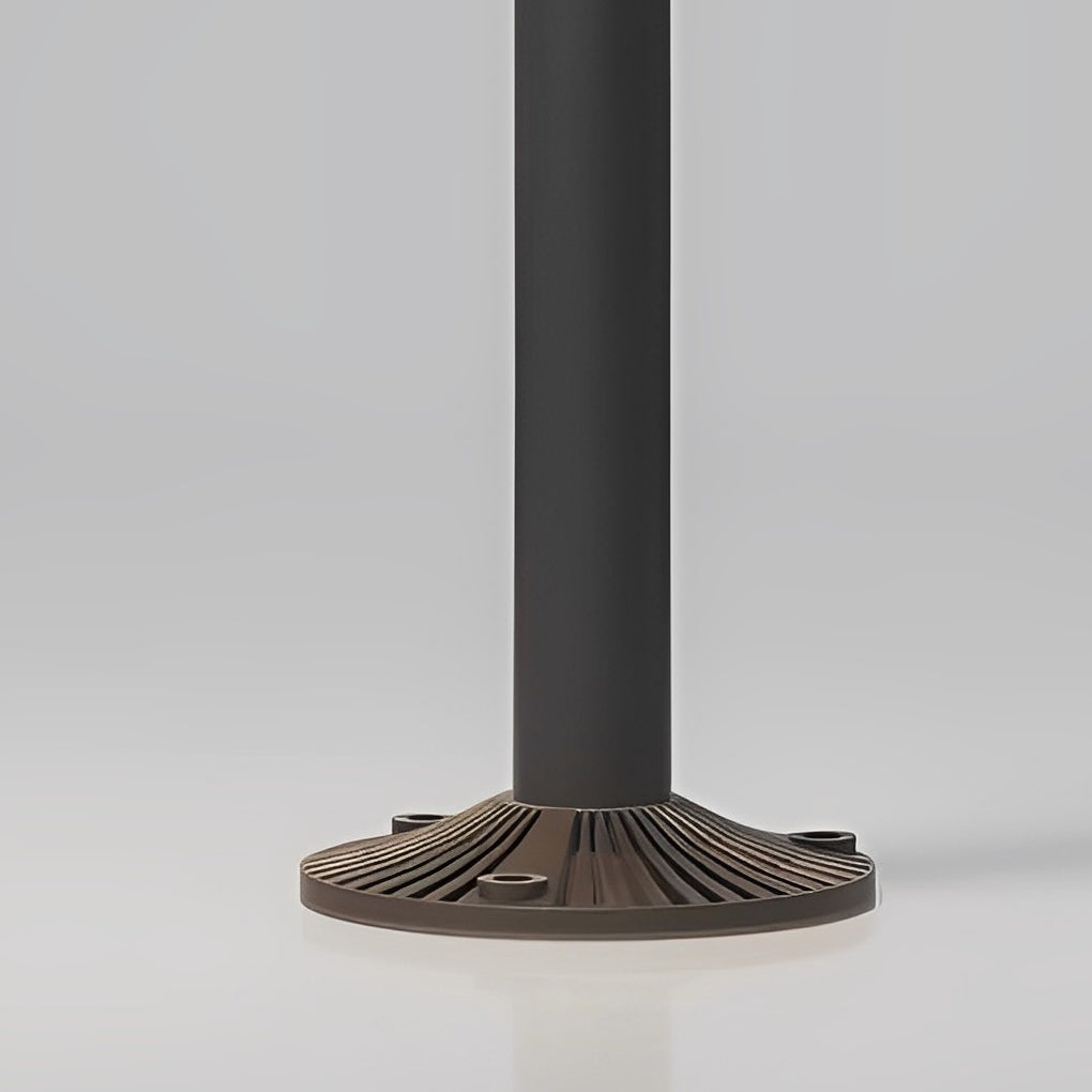 Bean-Sprout Grass LED Pathway Bollard Light — Black Aluminum, Warm White 3000K, 1-Light or 2-Light, 24" Height