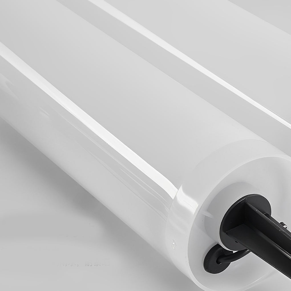 Modern Solar Bollard Light — White PC, Cylindrical, 3000K/6000K, 23.8" Height, Waterproof