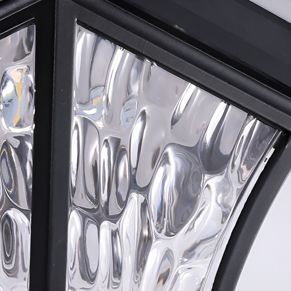 Modern Outdoor Solar Wall Sconce — Die-Cast Aluminum, LED, Touch Control, 360° Waterproof, 9"W
