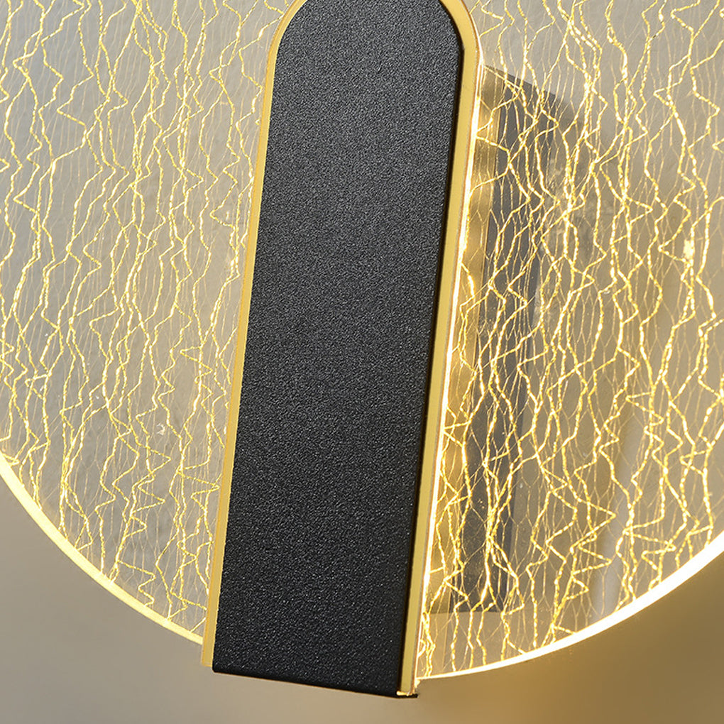 Modern Minimalist Round & Square LED Wall Sconce — Acrylic, 5W Warm White (3000K), Bedside