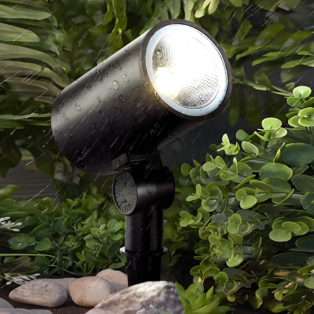 Modern Black LED Outdoor Landscape Spotlight — Aluminum, 10W / 20W, 3000K, IP Waterproof, 24° Beam
