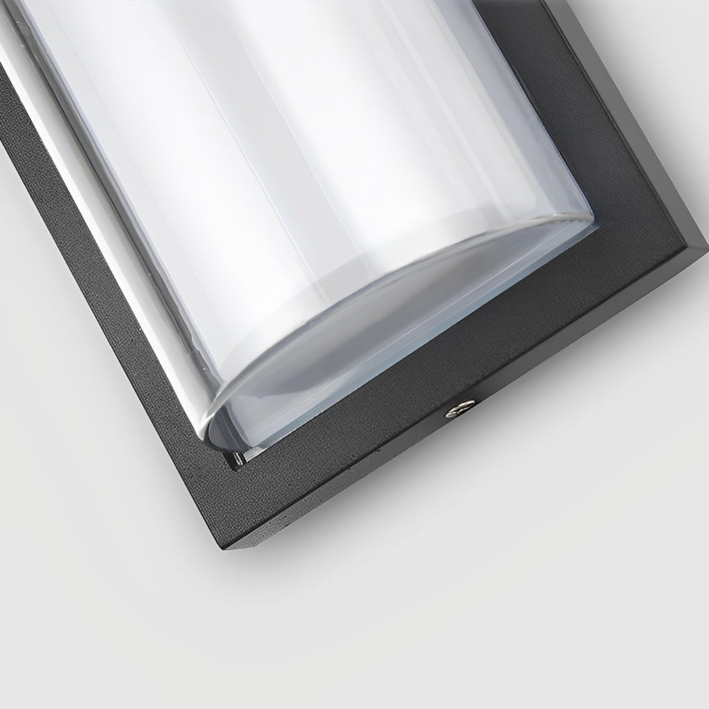 Modern Black Outdoor Wall Sconce — Die-Cast Aluminum, LED, IP55 Waterproof, 3000K