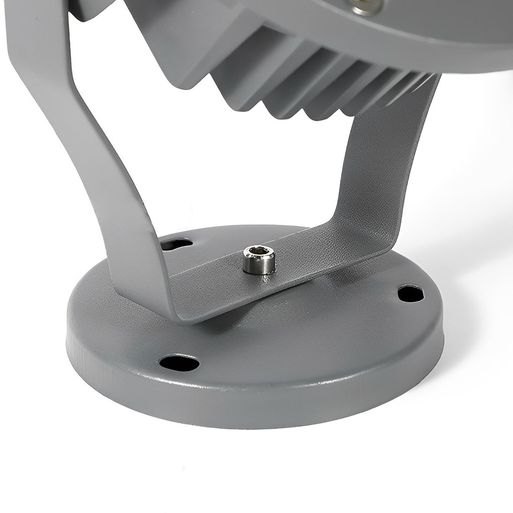 Round Outdoor LED Spotlight — Die-Cast Aluminum, DC 24V, IP65, 9W–24W, 3000K Warm White