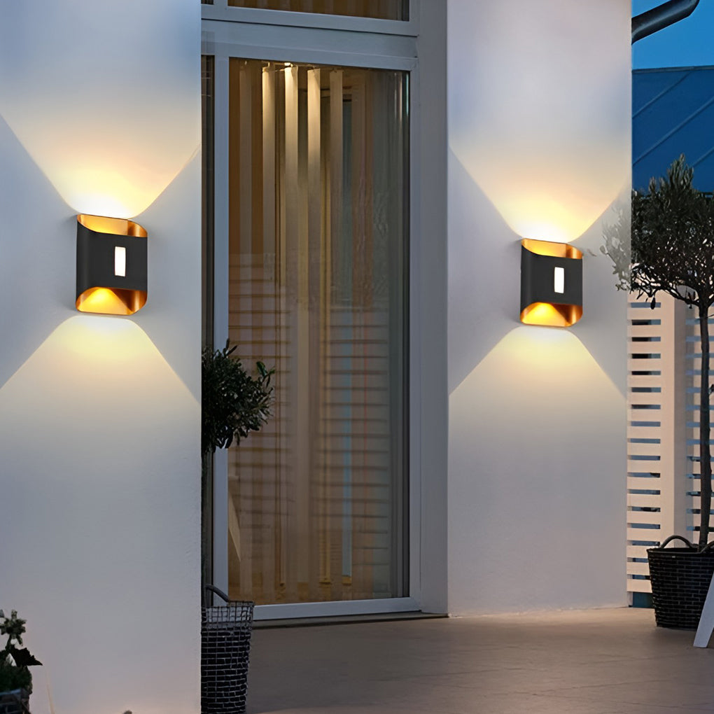 Modern Waterproof LED Up and Down Wall Sconce Lighting