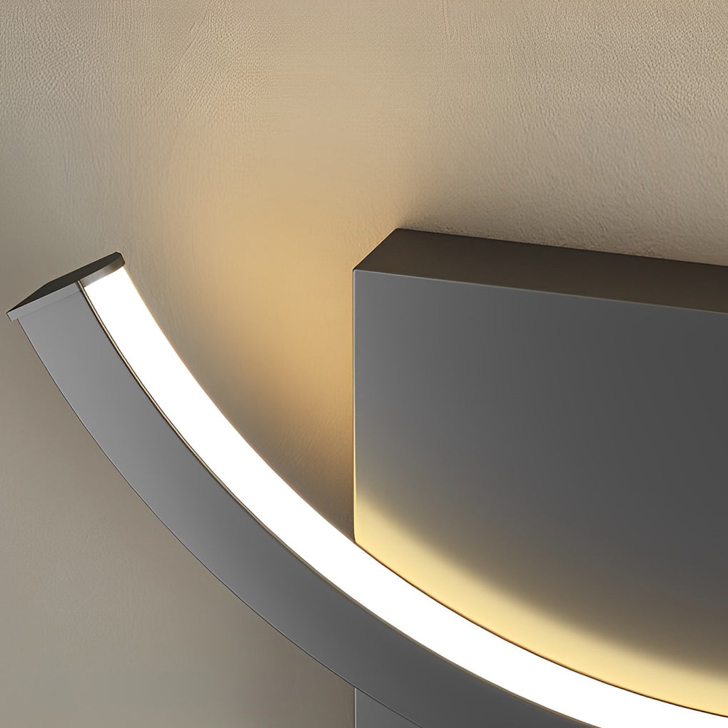 Round Minimalist Wall Sconce — Iron and Acrylic, LED 10W, Stepless Dimming, 3000K–6000K