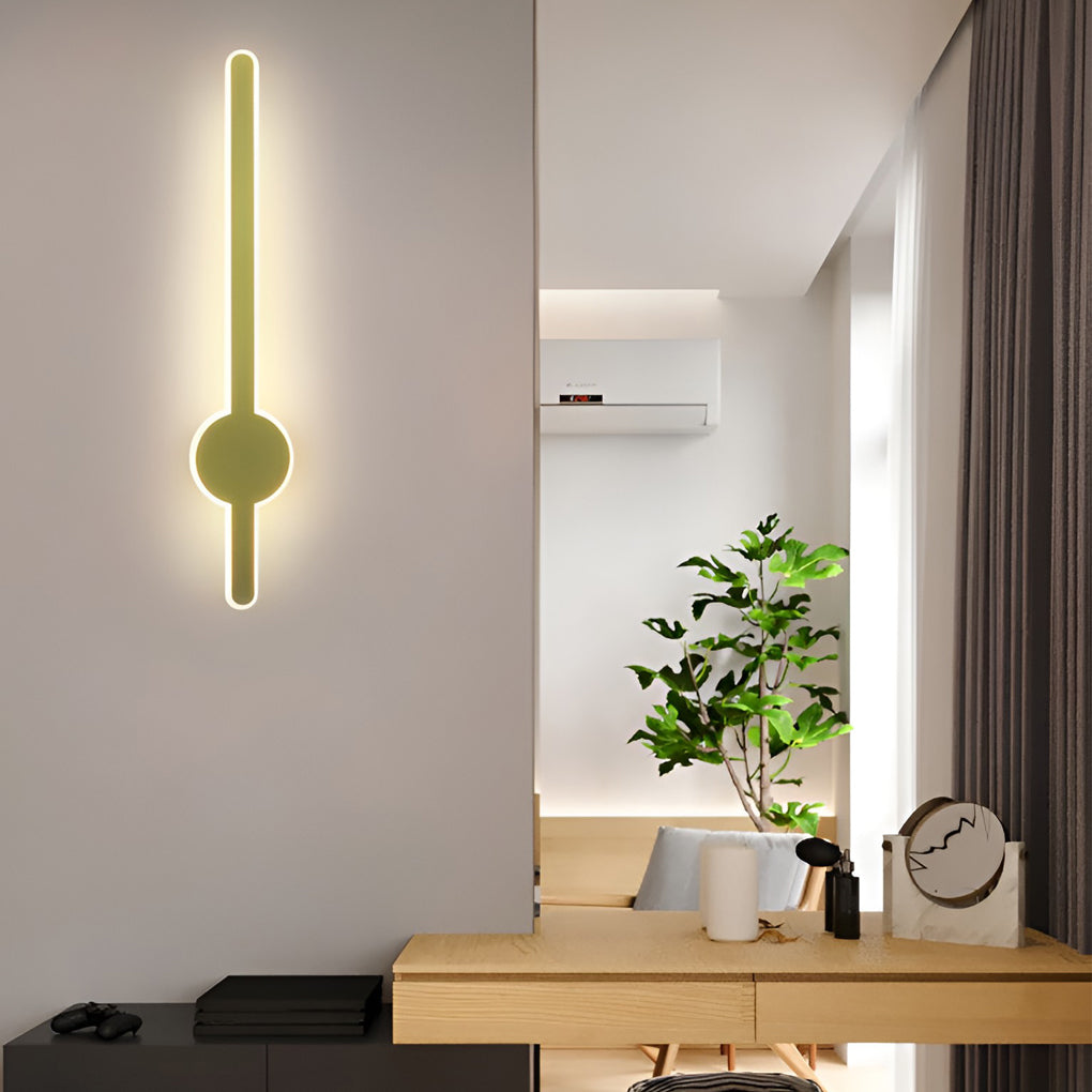 Contemporary Linear LED Wall Sconce — Hardware and Acrylic, Black / Gold / White, 16", 24", or 31"