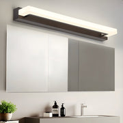 15.74" Linear LED Vanity Light Bar — Black Iron & Acrylic, 8W, Mesh Filter, 3-Step Dimming, 3000K/4500K/6000K