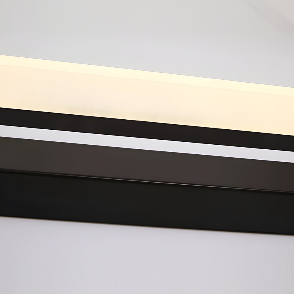 15.74" Linear LED Vanity Light Bar — Black Iron & Acrylic, 8W, Mesh Filter, 3-Step Dimming, 3000K/4500K/6000K