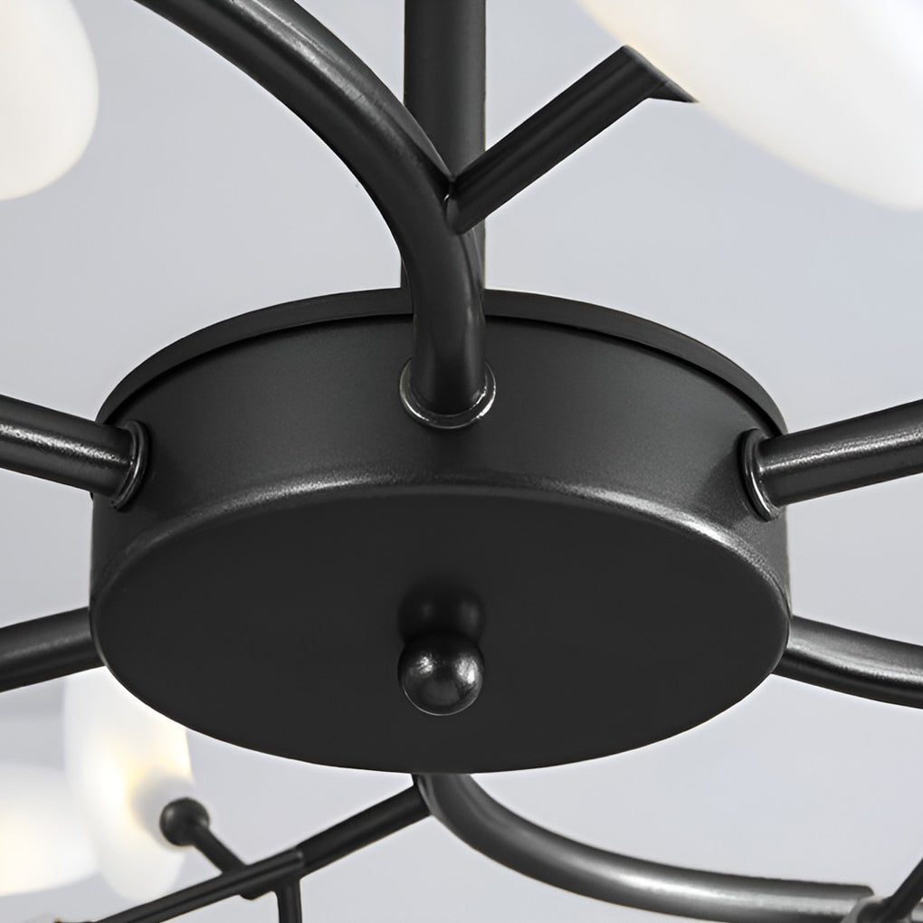 Branch Chandelier — Iron and Acrylic, 36/45/54-Light, G4, 3000K Warm White