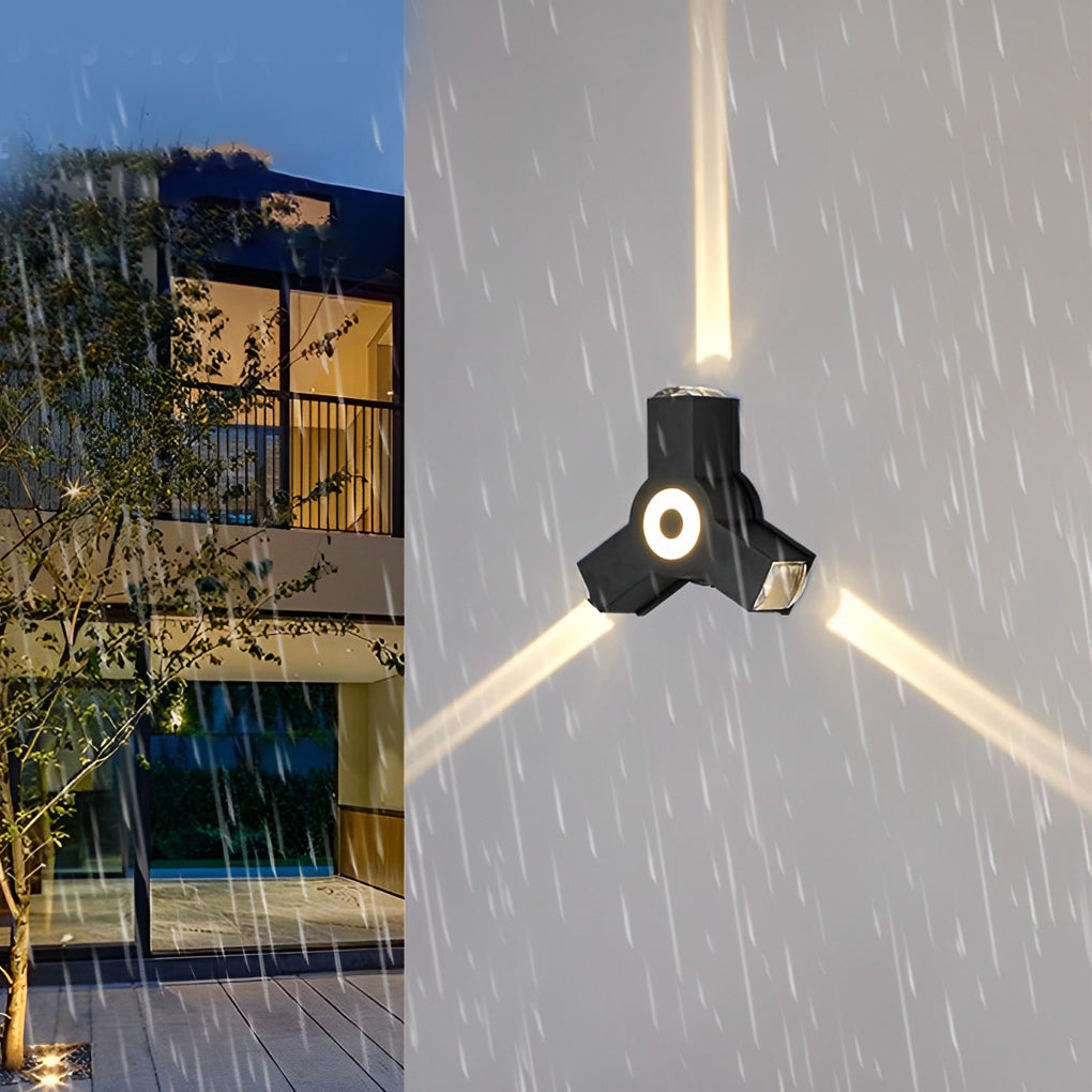 Up/Down Outdoor Wall Washer Sconce — Aluminum, LED, Waterproof, 2-, 3-, or 4-Light
