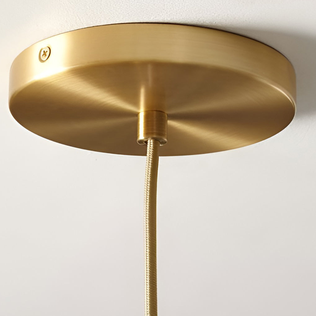 Glass Globe Mini Pendant — Modern Industrial, LED, 3-Step Dimming, 3000K/4500K/6000K, 8"/10"/12", Gold or Silver