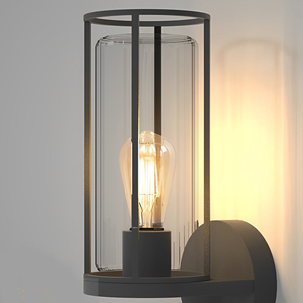 Minimalist Round Outdoor Light — Stainless Steel & Acrylic, E27, IP65, Wall or Post Mount