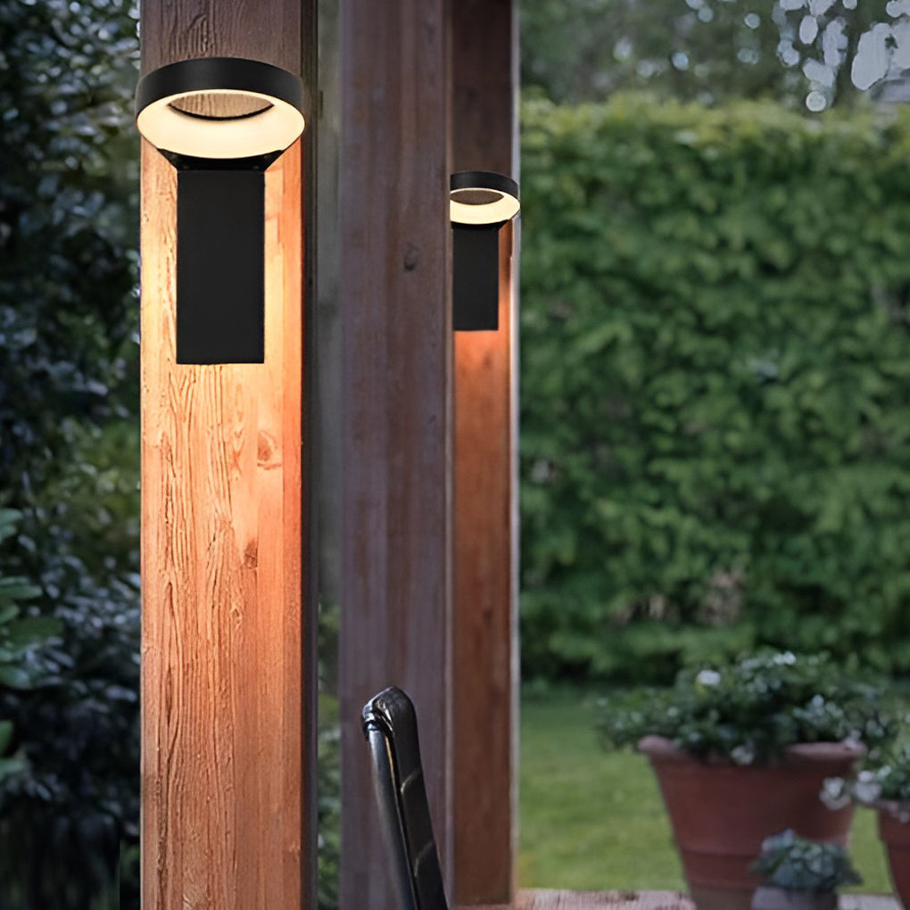 Ring LED Landscape Light — Die-Cast Aluminum, 18W, IP54, Warm White 3000K, Wall or Bollard