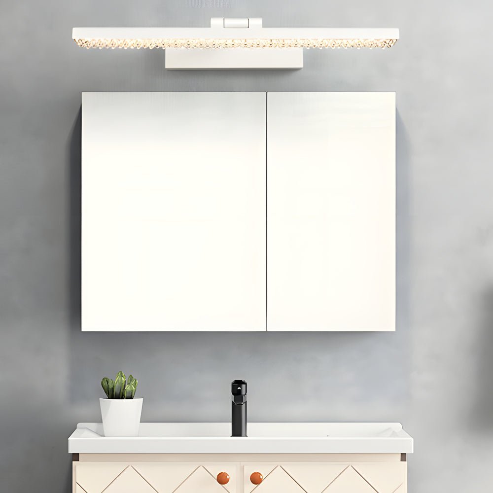 Crystal-Inspired Acrylic Vanity Light Bar — Aluminum, LED, 160° Adjustable, Three-Color Dimming (3000K/4500K/6000K)