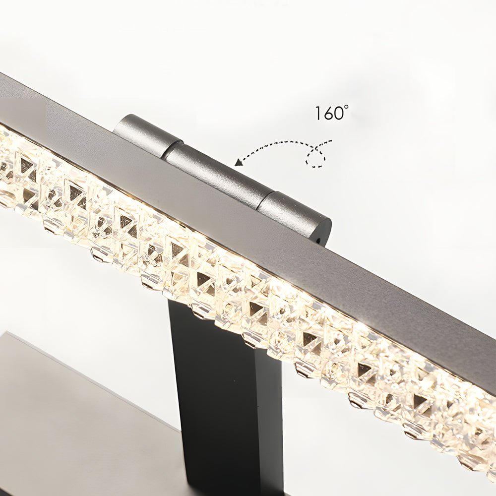 Crystal-Inspired Acrylic Vanity Light Bar — Aluminum, LED, 160° Adjustable, Three-Color Dimming (3000K/4500K/6000K)