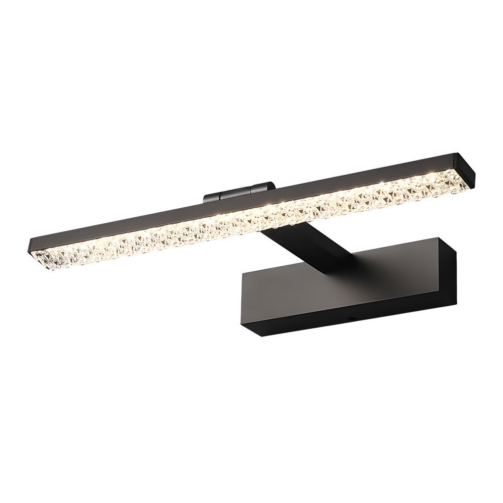 Crystal-Inspired Acrylic Vanity Light Bar — Aluminum, LED, 160° Adjustable, Three-Color Dimming (3000K/4500K/6000K)