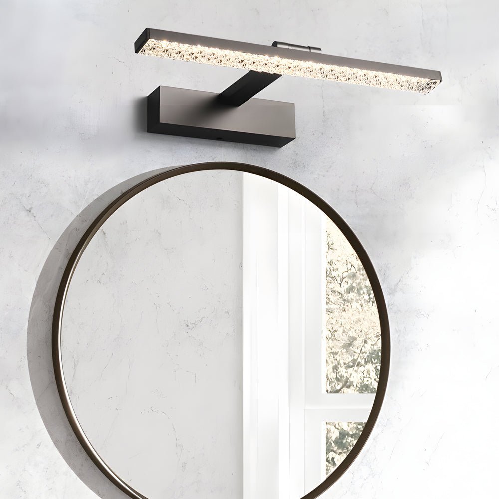Crystal-Inspired Acrylic Vanity Light Bar — Aluminum, LED, 160° Adjustable, Three-Color Dimming (3000K/4500K/6000K)