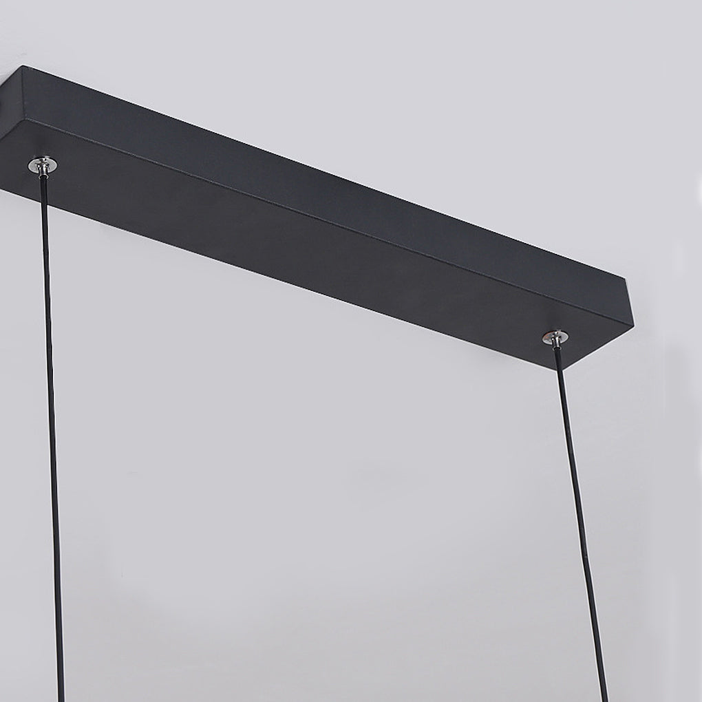 Linear LED Flush-Mount Ceiling Light — Black Iron, Adjustable Spotlights, 2- or 3-Light, 3000K / 6000K