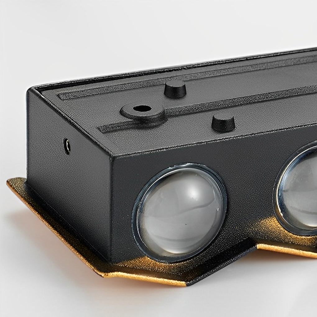 Modern Up/Down Outdoor Wall Washer — Aluminum, LED 3000K, IP65, 4W–10W, Black or Gold