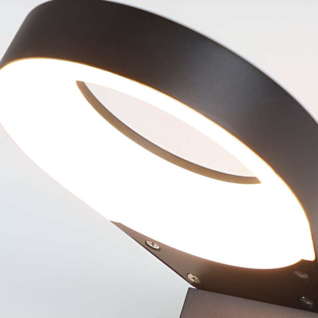 Ring LED Landscape Light — Die-Cast Aluminum, 18W, IP54, Warm White 3000K, Wall or Bollard