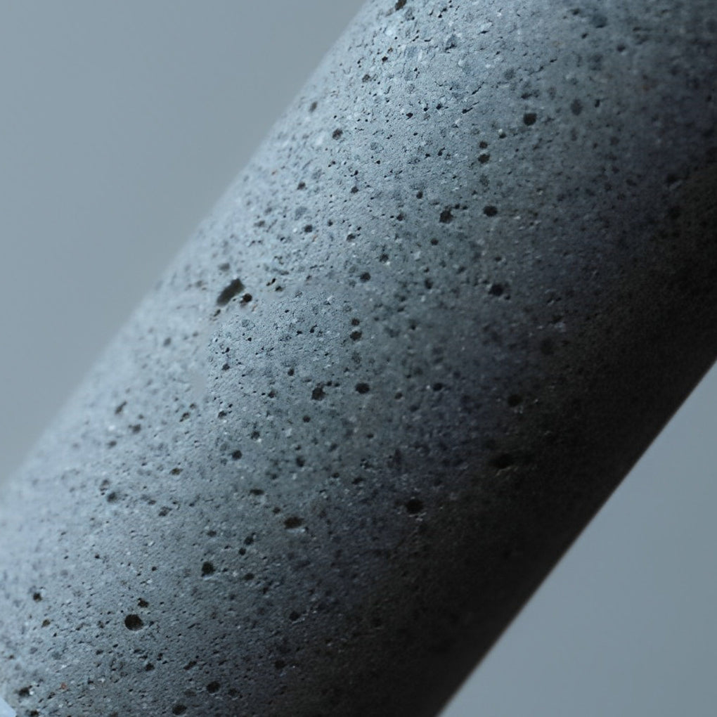 Industrial Cage Pendant — Concrete and Iron, Black, E27, 3000K Warm White