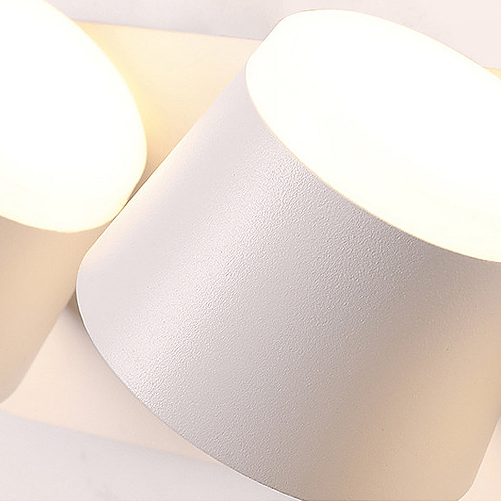 Modern Adjustable Up/Down LED Wall Sconce — Die-Cast Aluminum, Rotatable, 1-, 2-, or 3-Light