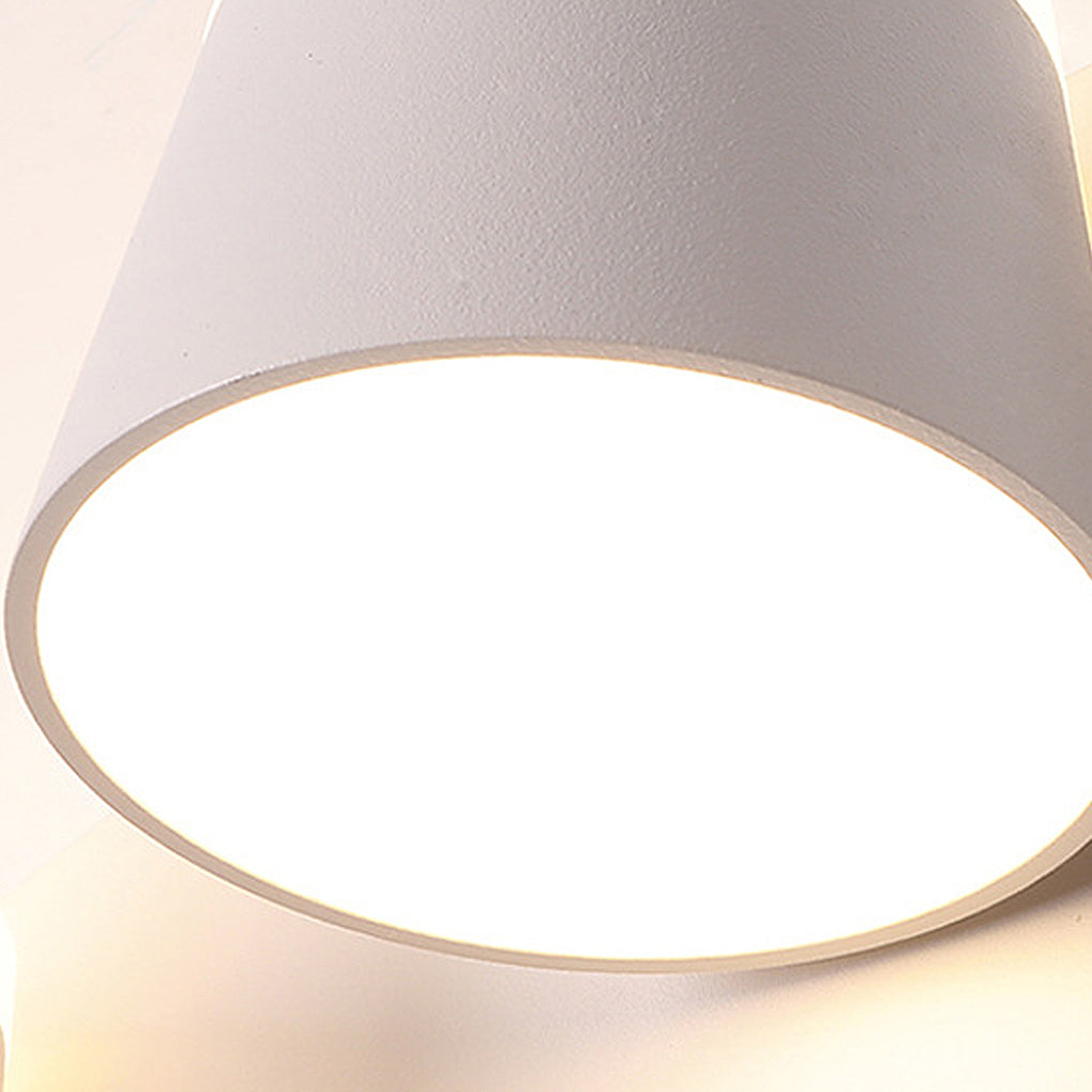 Modern Adjustable Up/Down LED Wall Sconce — Die-Cast Aluminum, Rotatable, 1-, 2-, or 3-Light