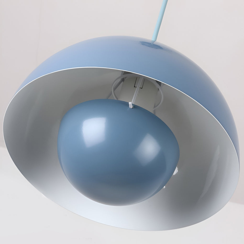Flowerpot 1-Light Mini Pendant — Iron, Dome Mushroom Shade, E27, 9" Diameter, 3000K Warm White