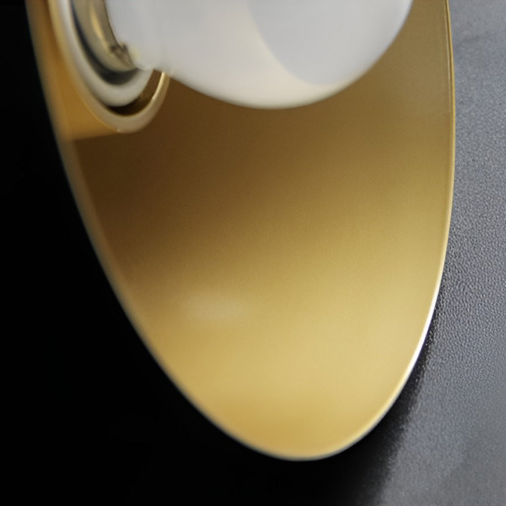 Hat-Style Minimalist Wall Sconce — Matte Iron, E27, 3000K, White / Black / Blue