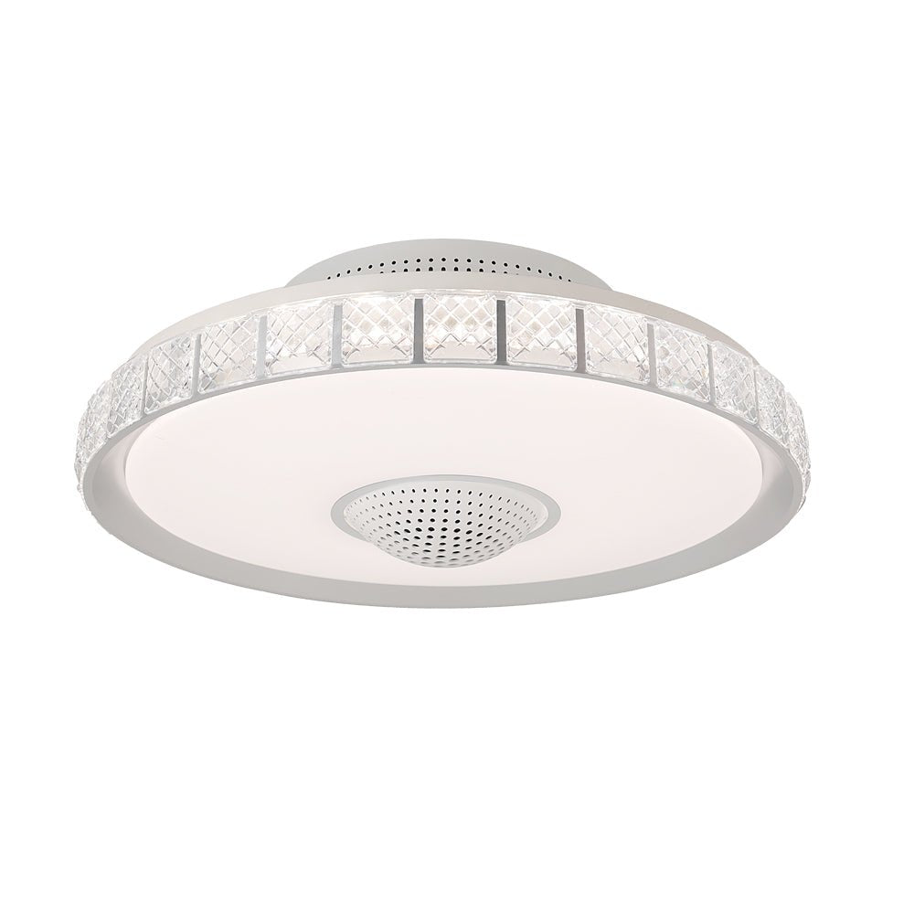 19.69'' Smart Bladeless LED Ceiling Fan with Light and Remote Control for Indoor Use