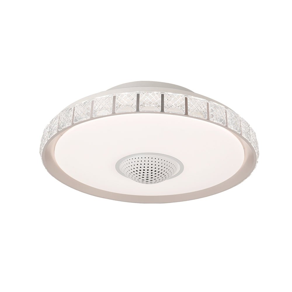 19.69'' Smart Bladeless LED Ceiling Fan with Light and Remote Control for Indoor Use