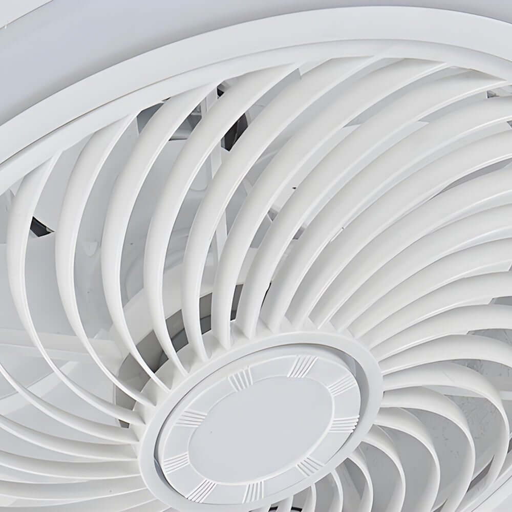 19.7-Inch Bladeless Ceiling Fan with LED Light and Remote Control