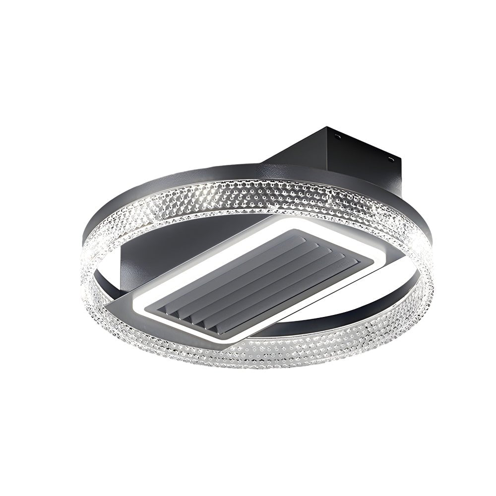 19.7-Inch Nordic Bladeless Ceiling Fan with 6 Speeds, LED Light, and Remote Control