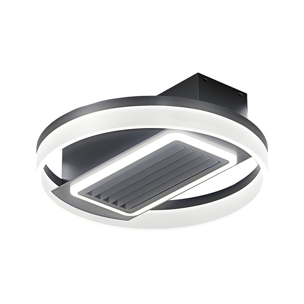 19.7-Inch Nordic Bladeless Ceiling Fan with 6 Speeds, LED Light, and Remote Control