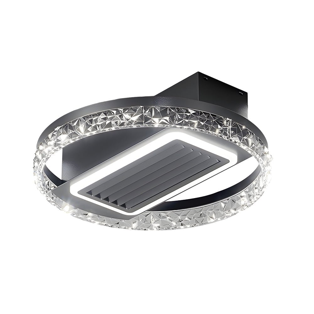 19.7-Inch Nordic Bladeless Ceiling Fan with 6 Speeds, LED Light, and Remote Control