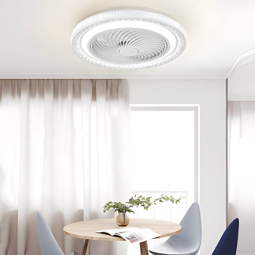 197 inch bladeless ceiling fan with led light and remote control