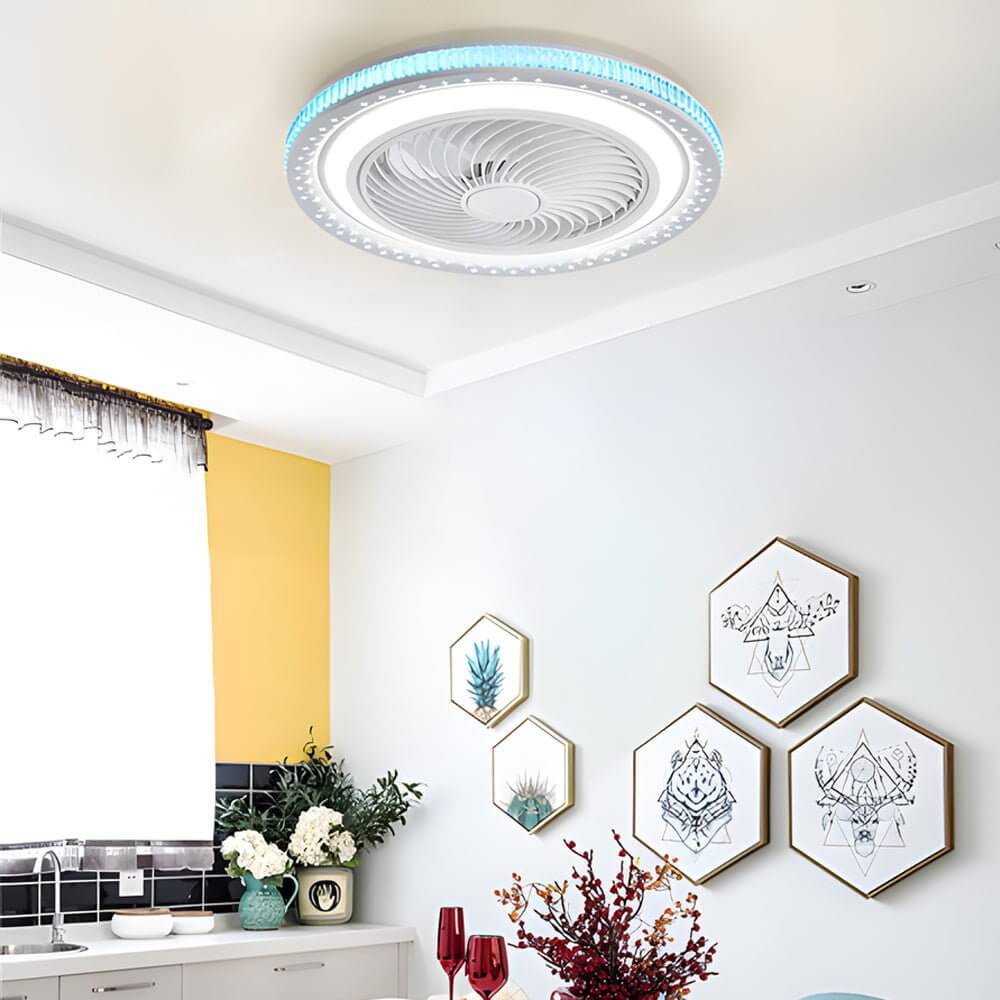 197 inch bladeless ceiling fan with led light and remote control