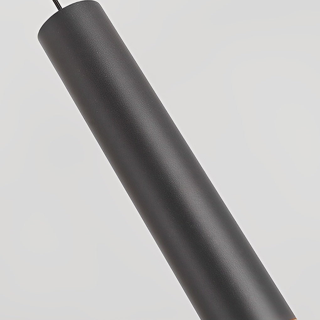 Minimalist Black LED Mini Pendant — Aluminum and Bubble Acrylic, Adjustable 78" Cord