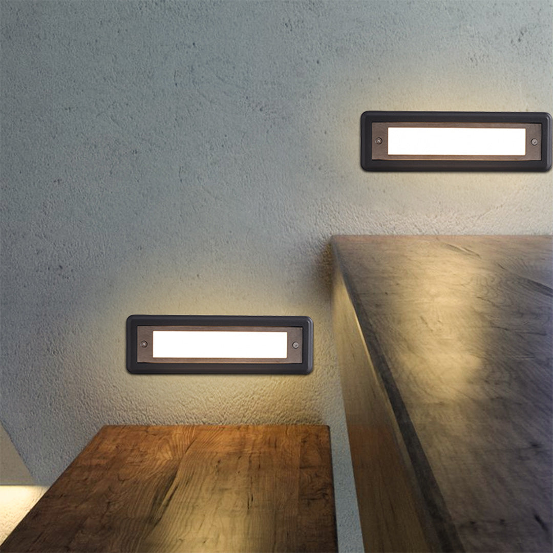 Minimalist Recessed Step Lights — Stainless Steel & Aluminum, OSRAM LED, 3W/5W, 3000K, IP65 Weatherproof