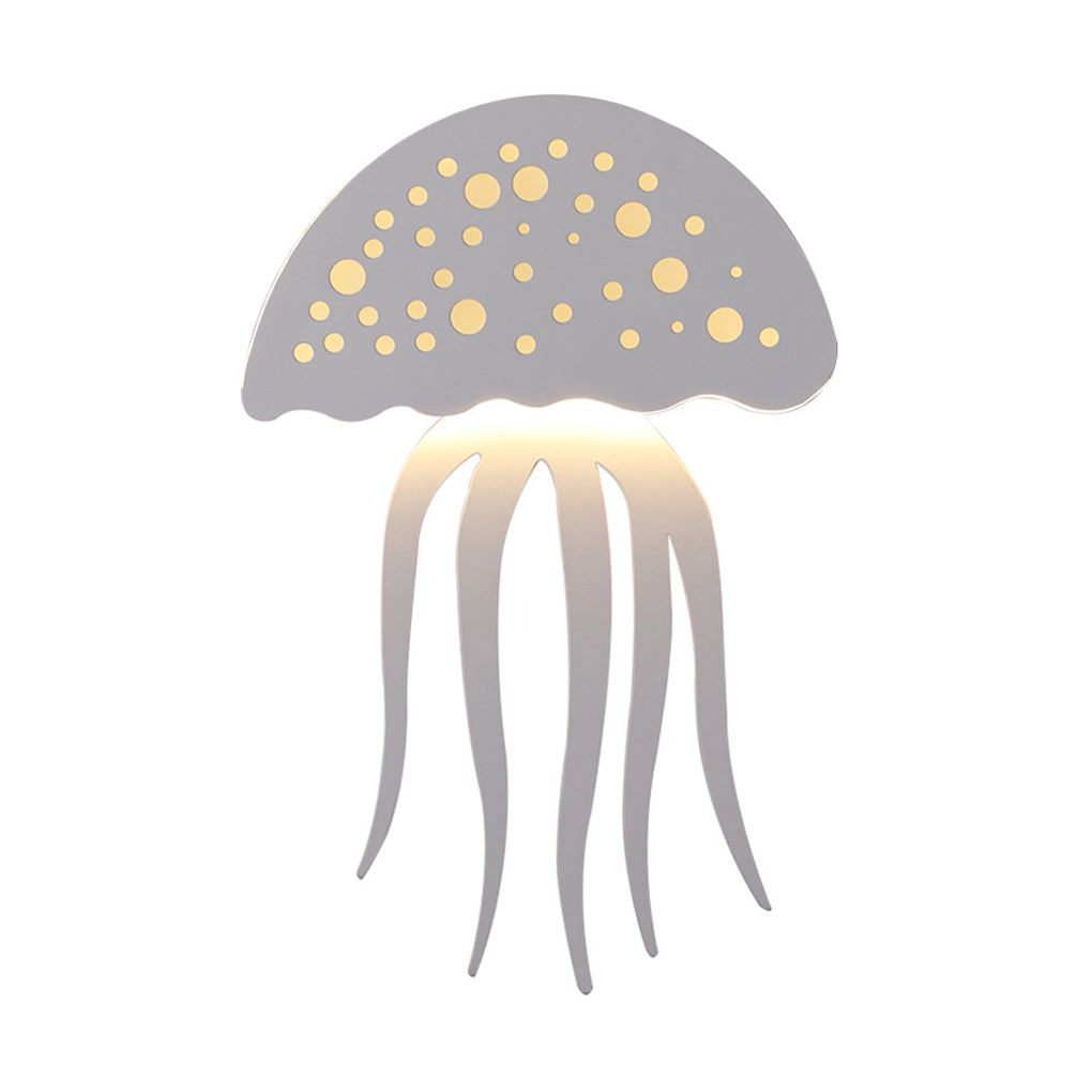 Jellyfish Wall Sconce — Metal and Acrylic, LED, 10W, Modern Retro White