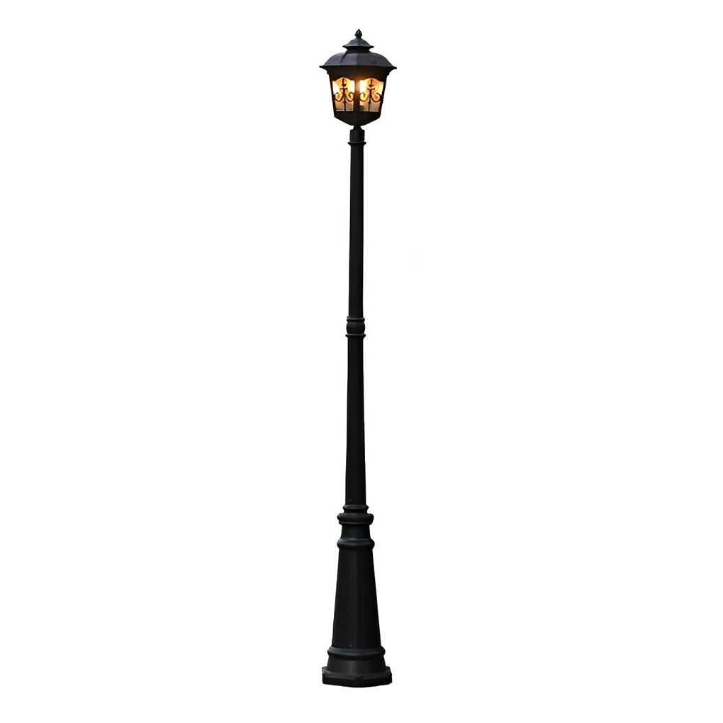 Retro Minimalist Outdoor Post Light — Die-Cast Aluminum, E27 LED 10W, IP Weatherproof, 86.6" Height