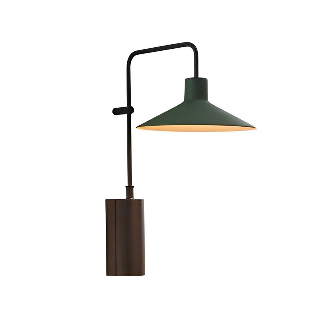 Cone Shade Swing-Arm Outdoor Wall Sconce — Stainless Steel & Aluminum, LED, Warm White 3000K, IP-Rated Weatherproof