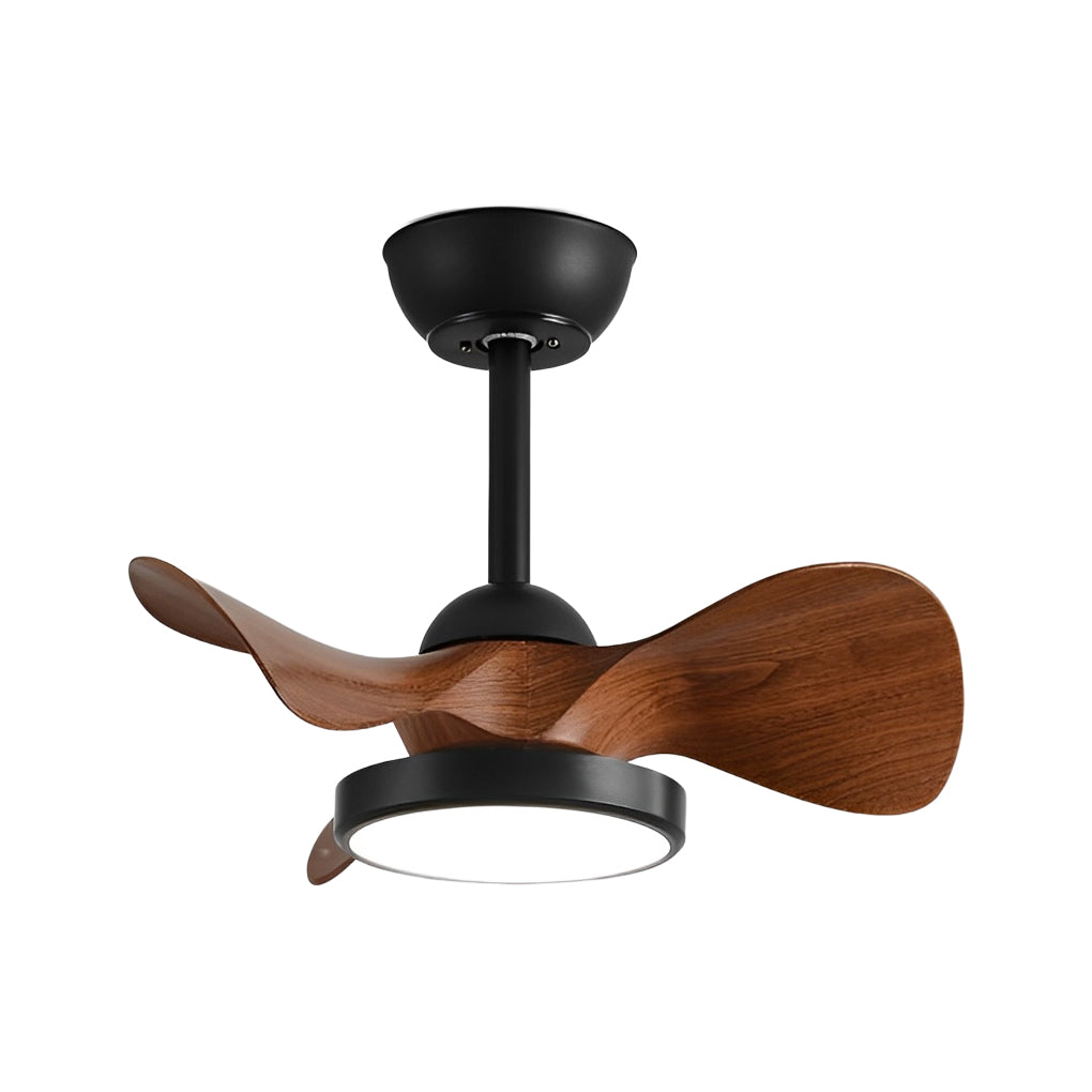 3-Blade Ceiling Fan Light — ABS & PMMA, Dimmable LED, 6-Speed DC Motor, Remote Control, 21.7" Diameter