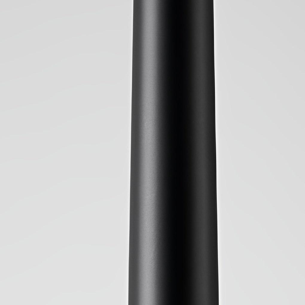 Conical Long-Tube Mini Pendant — Black Iron & Acrylic, COB 3W, 3000K Warm White